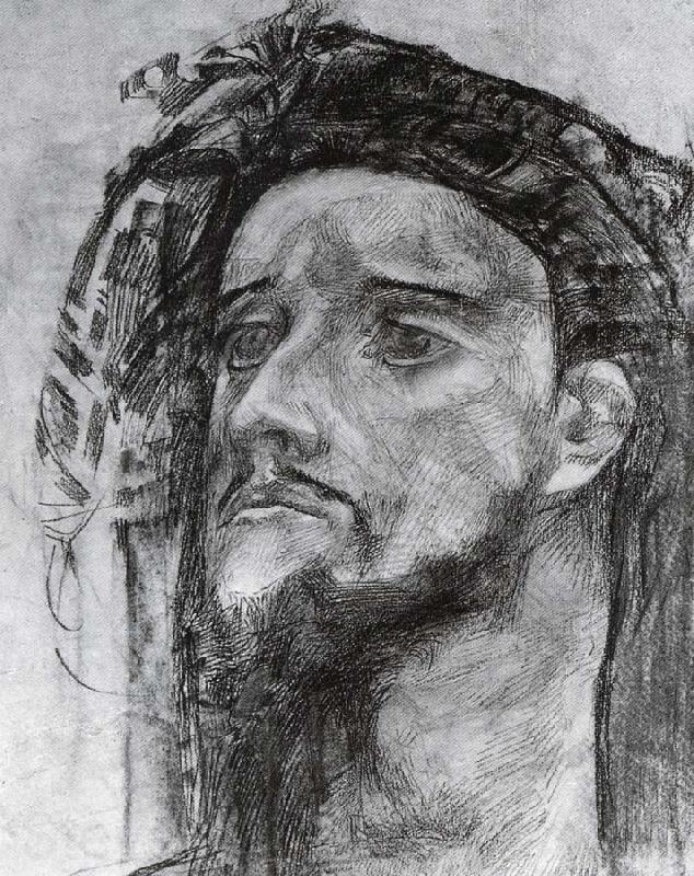 Mikhail Vrubel Head of a prophet France oil painting art